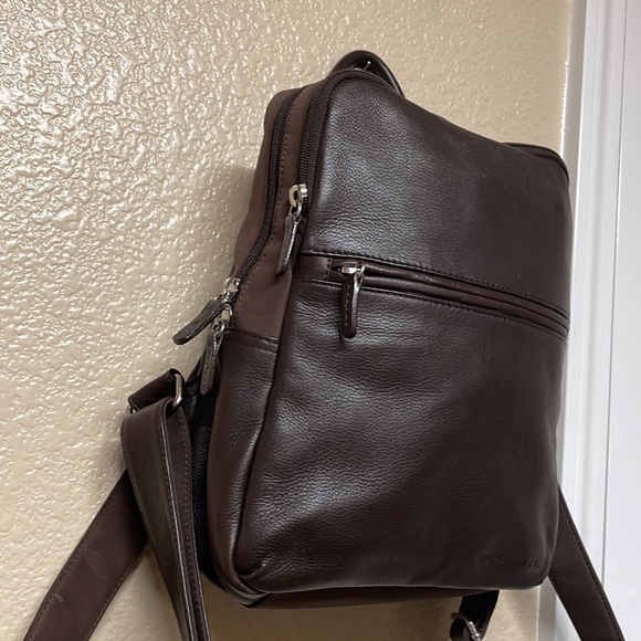 Vintage 1954  Fossil Brown Leather Backpack main image 4